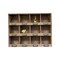 Farmhouse Style Wood Cubby Shelf 12 Compartments Organizer Box